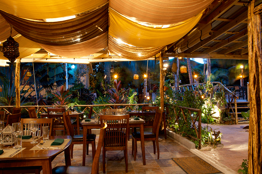 Beautiful Italian restaurant in Caye Caulker, Belize.