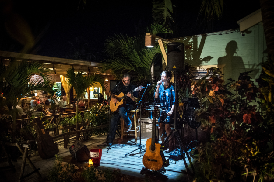 Live Music stage in a beautiful restaurant