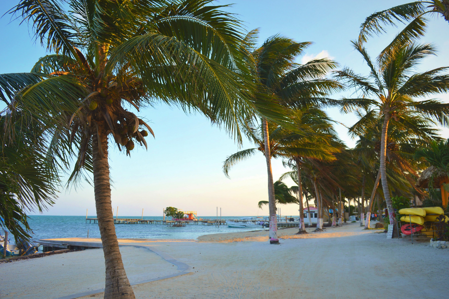 Beach on Caye Caulker, Belize